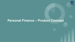 Personal Finance – Product Concept