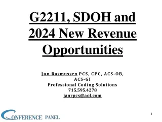 G2211, SDOH, CHI, PIN, and other New 2024 Billing Opportunities in your Office