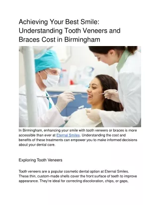 Achieving Your Best Smile_ Understanding Tooth Veneers and Braces Cost in Birmingham