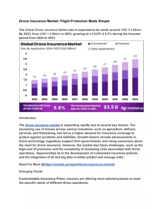 Drone Insurance Market Flight Protection Made Simple