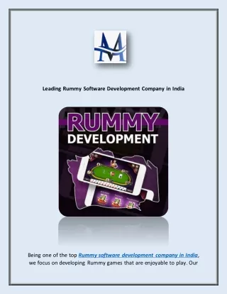 Leading Rummy Software Development Company in India