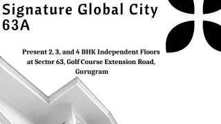 Signature Global City 63A E-Brochure