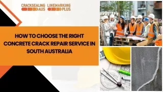 How to Choose the Right Concrete Crack Repair Service in South Australia