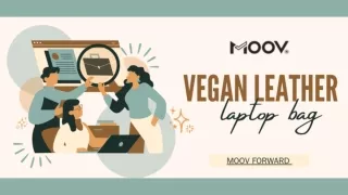 Buy A Luxury Vegan Leather Laptop Bag And Briefcase At MOOV
