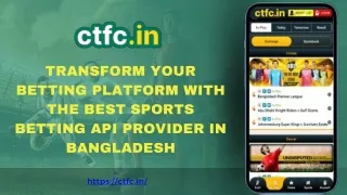 Best Sports Betting API Provider in Bangladesh