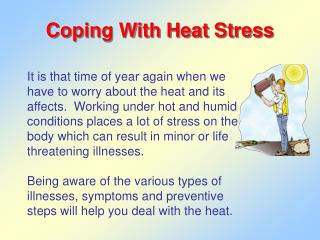 Coping With Heat Stress