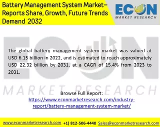 Battery Management System Market