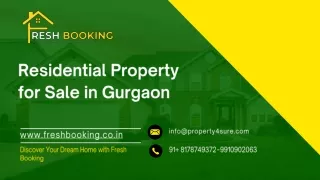 Residential Property for Sale in Gurgaon | Fresh Projects in Gurgaon for Sale