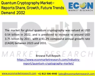 Quantum Cryptography Market