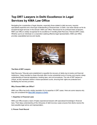 Best Drt Lawyers in Delhi