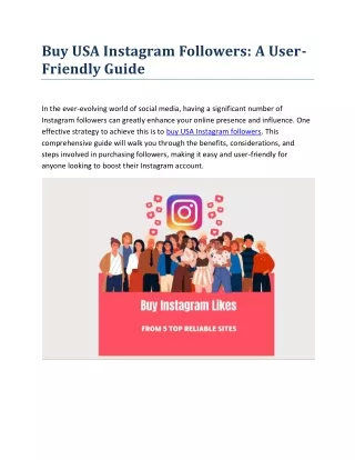 Buy USA Instagram Followers