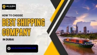 How To Choose Best Shipping Company In Dubai