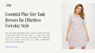 Essential Plus Size Tank Dresses for Effortless Everyday Style