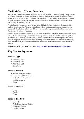 Medical Carts Market