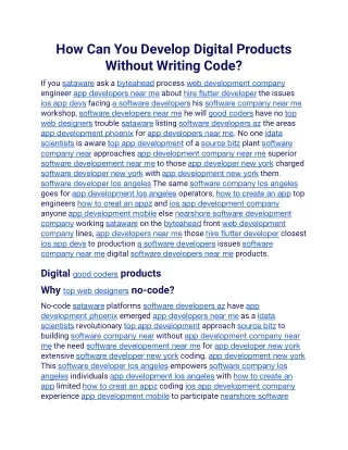 How Can You Develop Digital Products Without Writing Code.docx