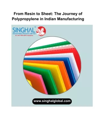 Creative Possibilities: PP Sheets in the World of Signage