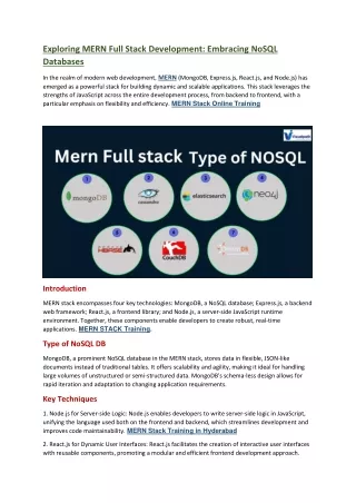 Full Stack Online Training Course | MERN Stack Online Training