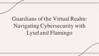 Enhance Your Protection with Advanced Cybersecurity Solutions By Lyxel And Flamingo