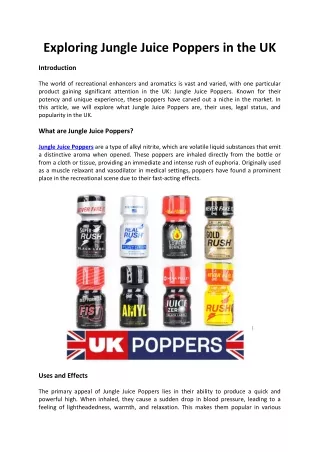 jungle juice popper uk