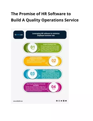 The Promise of HR Software to Build A Quality Operations Service