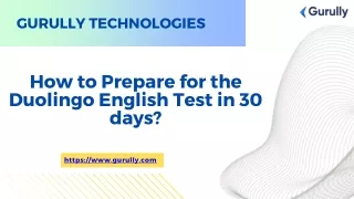 How to Prepare for the Duolingo English Test in 30 days?