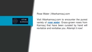 Rose Water  Attarkannauj.com