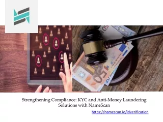 Strengthening Compliance KYC and Anti-Money Laundering Solutions with NameScan