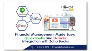 Financial Management Made Easy QuickBooks and D-Tool Integration with Zoho Books