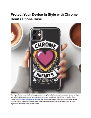 Protect Your Device in Style with Chrome Hearts Phone Cases