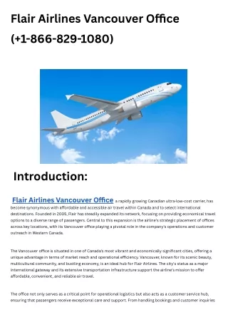 Flair Airlines Vancouver Office (1)