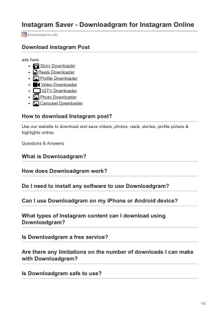 downloadgram.info-Instagram Saver - Downloadgram for Instagram Online
