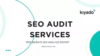 SEO Audit Services | Kiyado Innovations LLP