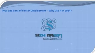 Pros and Cons of Flutter Development – Why Use It in 2024 - Siddhi Infosoft