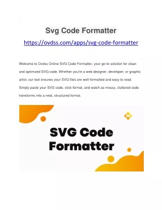 svg code formatter