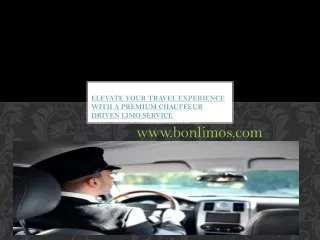 Elevate Your Travel Experience with a Premium Chauffeur Driven Limo Service-1