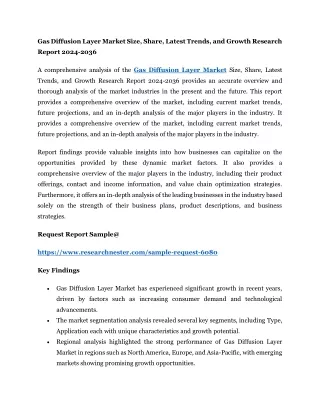 Gas Diffusion Layer Market