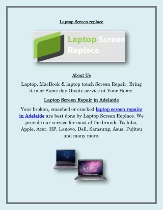 Adelaide Laptop Screen Repair