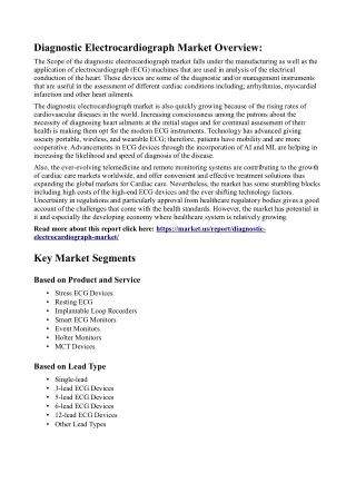 Diagnostic Electrocardiograph Market: Integration of Diagnostic Data