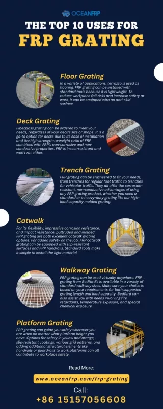 The Top 10 Uses for FRP Grating [Infographic]