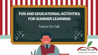 Fun and Educational Activities for Summer Learning