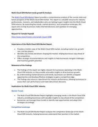 Multi-Cloud SDN Market