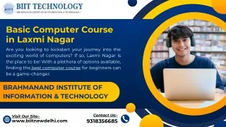 Basic Computer Course in Laxmi Nagar, Delhi
