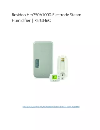 Resideo Hm750A1000 _ PartsHnc