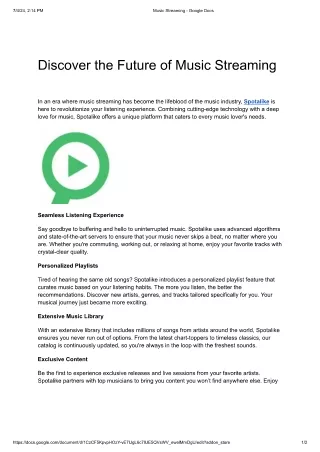 music stream