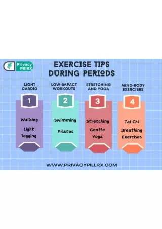 Exercise tips during periods