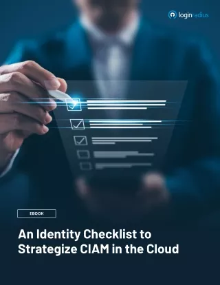 Essential Identity Checklist for CIAM in the Cloud By LoginRadius