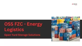 OSS FZC - Energy Logistics , Cargo Service To Dubai