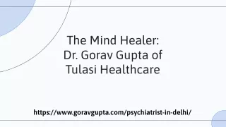 About Dr. Gorav Gupta