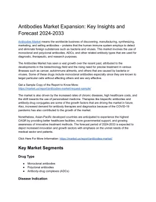 Antibodies market