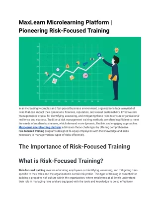 MaxLearn Microlearning Platform _ Pioneering Risk-Focused Training